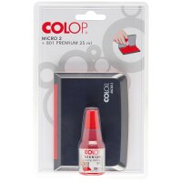 COLOP Kombibox Stempelkissen + Stempelfarbe, blau