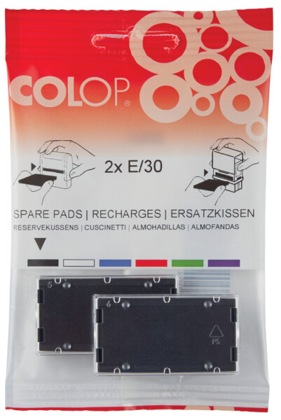 COLOP Ersatzstempelkissen E PSP 20, schwarz, Doppelpack