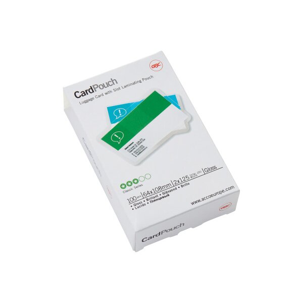 GBC Pochettes &agrave; plastifier 64&times;108 3740433 brillant, 125my 100 pi&egrave;ces