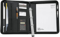WEDO Porte-documents, A4, avec calculatrice, couleur: noir