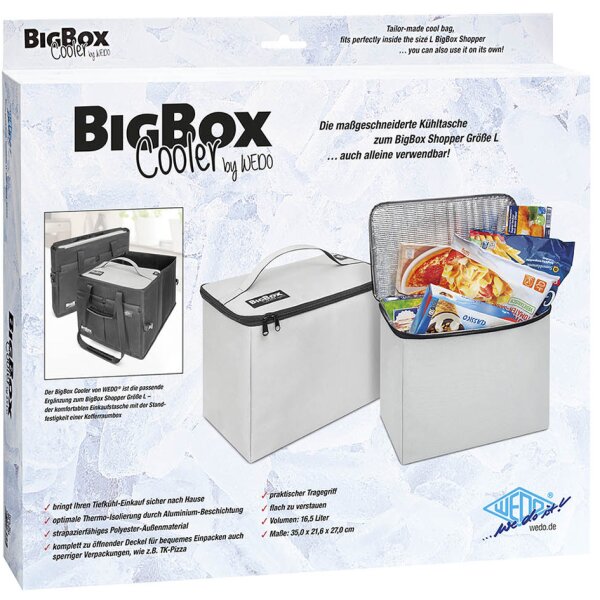 WEDO Sac isotherme BigBox Cooler, 16,5 litres, gris lumi&egrave;re