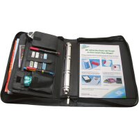 WEDO Porte-documents, A4, similicuir grainé, noir