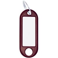WEDO Porte-clés avec anneau, diamètre: 18 mm, blanc