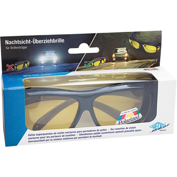 WEDO Sur-lunettes de vision nocturne pour conducteur, &eacute;tui &agrave;