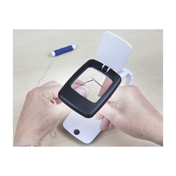 WEDO Tischlupe Pocket, LED 27175101 inkl. Batterien weiss