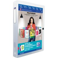 Oxford Boite de rangement POLYVISION, A4, PP, bleu