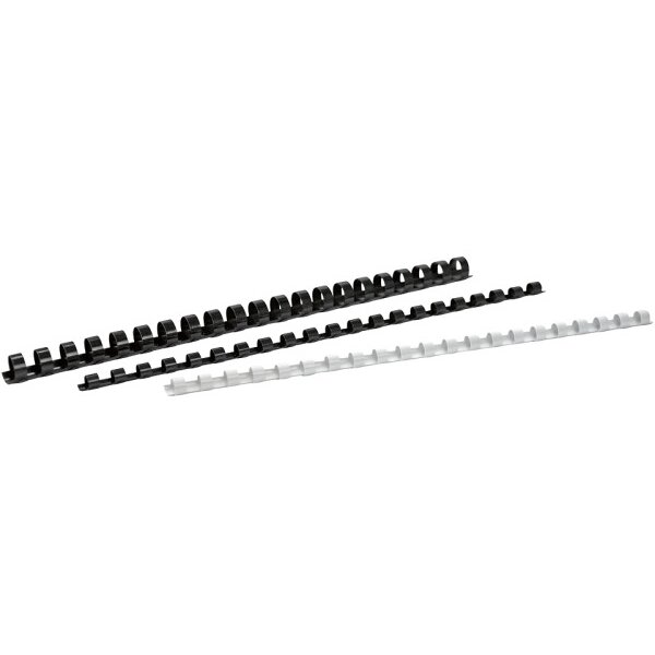 BÜROLINE Plastikbinderücken 6mm A4 351360 weiss 100 Stück