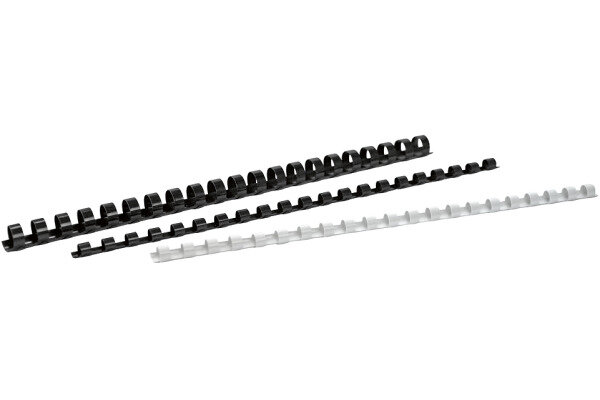 BÜROLINE Plastikbinderücken 8mm A4 351370 weiss 100 Stück