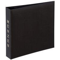 PAGNA Münzalbum, 4-Ring-Mechanik, schwarz