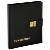 PAGNA Dokumentenmappe, Kunstleder, DIN A4, schwarz