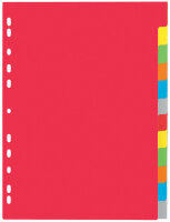PAGNA Karton-Register, DIN A4, 5-teilig, 5-farbig