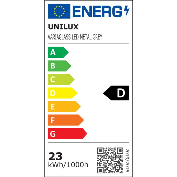 UNiLUX Lampadaire &agrave; LED VARIAGLASS, couleur: noir
