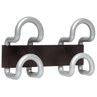 UNiLUX Wandgarderobe FIL, 2 Haken, schwarz