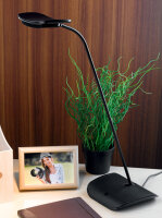 UNiLUX Lampe de bureau à LED, gris/noir
