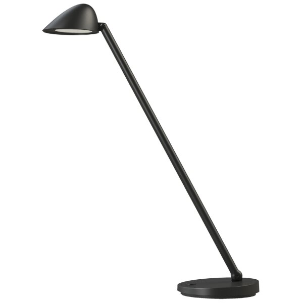 UNiLUX Lampe de bureau &agrave; LED JACK, avec port USB, noir