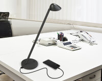 UNiLUX Lampe de bureau à LED JACK, avec port USB,...