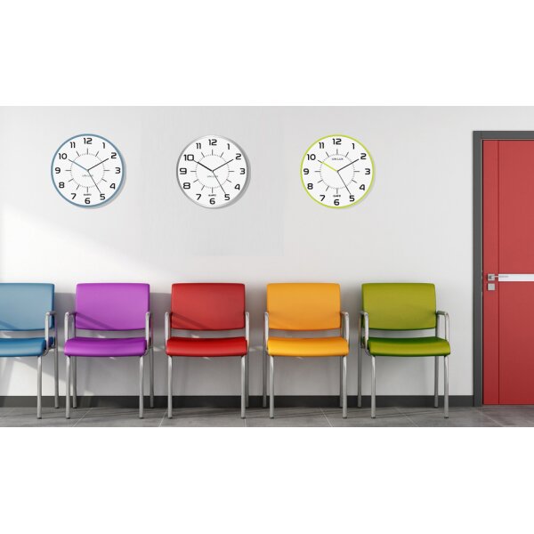 UNiLUX Wanduhr Quarzuhr "MAXI POP", Durchm.: 400 mm, schwarz