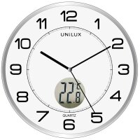 UNiLUX Wanduhr Quarzuhr "TEMPUS", Durchm.: 300 mm, silber