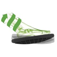 UNiLUX Fussstütze UPDOWN, schwenkbar, schwarz