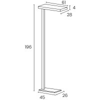 UNiLUX LED-Stehleuchte LIXUS, Farbe: silber