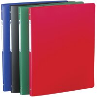 ELBA Classeur souple Yéka A4, 4 anneaux, noir