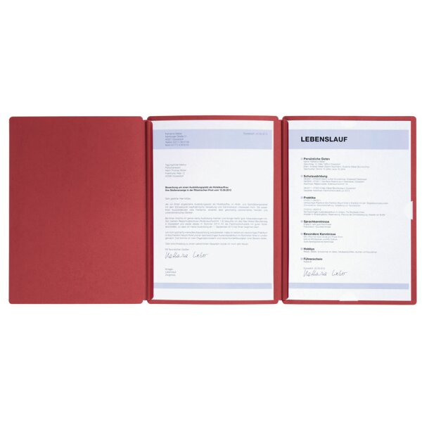 PAGNA Bewerbungsmappe Spirit, DIN A4, aus Karton, blau