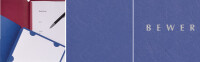 PAGNA Bewerbungsmappe Spirit, DIN A4, aus Karton, blau