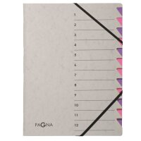 PAGNA Ordnungsmappe "Easy Grey", A4, 12...