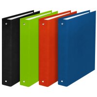 ELBA Classeur balacron, format A4, 4 anneaux, assorti