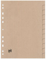 Oxford Karton-Register TOUAREG, blanko, DIN A4, 12-teilig
