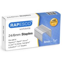 RAPESCO Heftklammern 24 6, verkupfert + galvanisiert