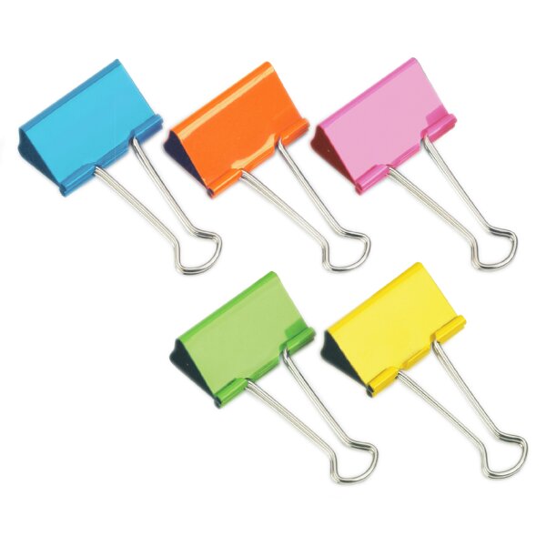 RAPESCO Pince double clip, largeur: 19 mm, noir, 80 pi&egrave;ces