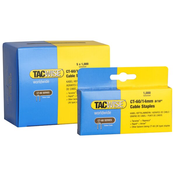 TACWISE Kabelklammer CT-60 14 mm, verzinkt