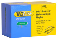 TACWISE Agrafes 140/10 mm, acier inoxydable, 5.000...