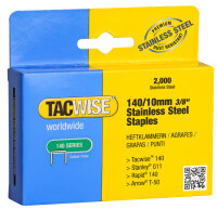 TACWISE Agrafes 140/12 mm, acier inoxydable, 2.000...