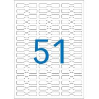 agipa Etiquette bijouterie, 45 x 8 mm, format A5, enlevable