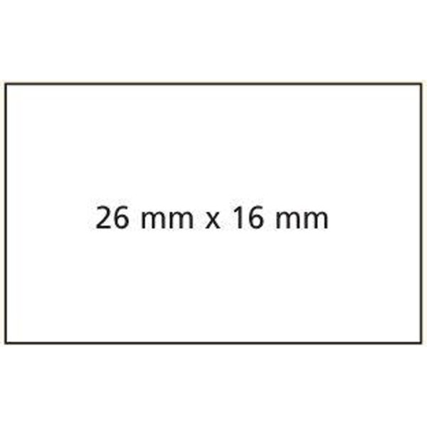 APLI Etiquette pour pince à étiqueter, 26 x 16 mm, jaune