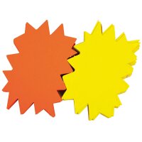 APLI Signal-Etiketten "Stern", gelb orange, 160...