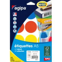agipa Pastille de couleur, diamètre: 30 mm, rond, assorti