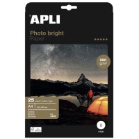 APLI Foto-Papier bright, DIN A4, 200 g qm, hochglänzend