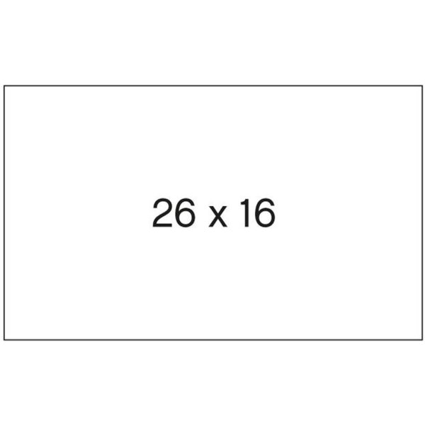 APLI Etiketten für Preisauszeichner, 26 x 16 mm, weiss