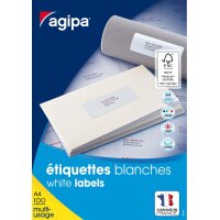 agipa Etiquette universelle, 63,5 x 72 mm, blanc