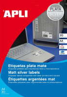 APLI Etiquette polyester, résistant, 96 x 50,8 mm,...