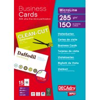 agipa Cartes de visite MicroLine, 85 x 54 mm, 285 g/m2