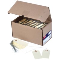 APLI Warenanhänger, 125 x 63 mm, neutral, mit Draht