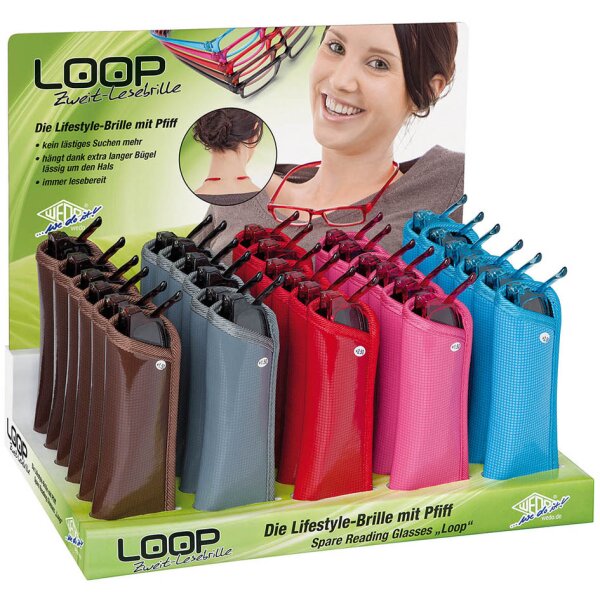 WEDO Lesebrille LOOP, 30er Display, farbig sortiert