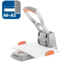 Rapid Registraturlocher Supreme HDC150 2, silber orange