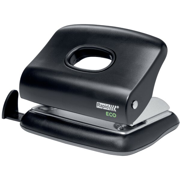 Rapid Perforateur ECO capacité: 20 feuilles, noir
