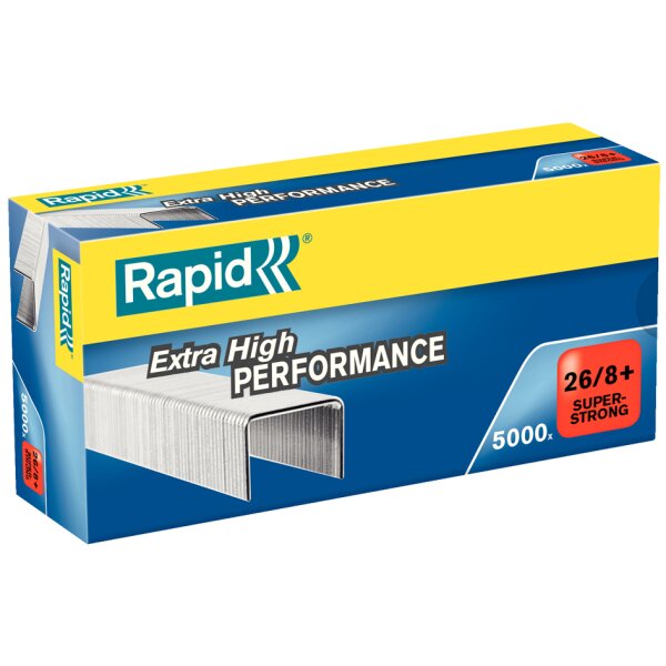 Rapid Agrafes Super Strong 24/8+, galvanis&eacute;