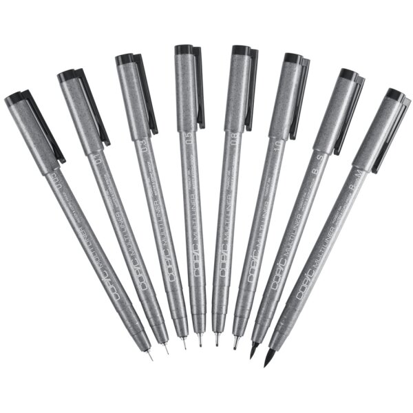 COPIC Feutre MULTILINER, 0,3 mm, noir